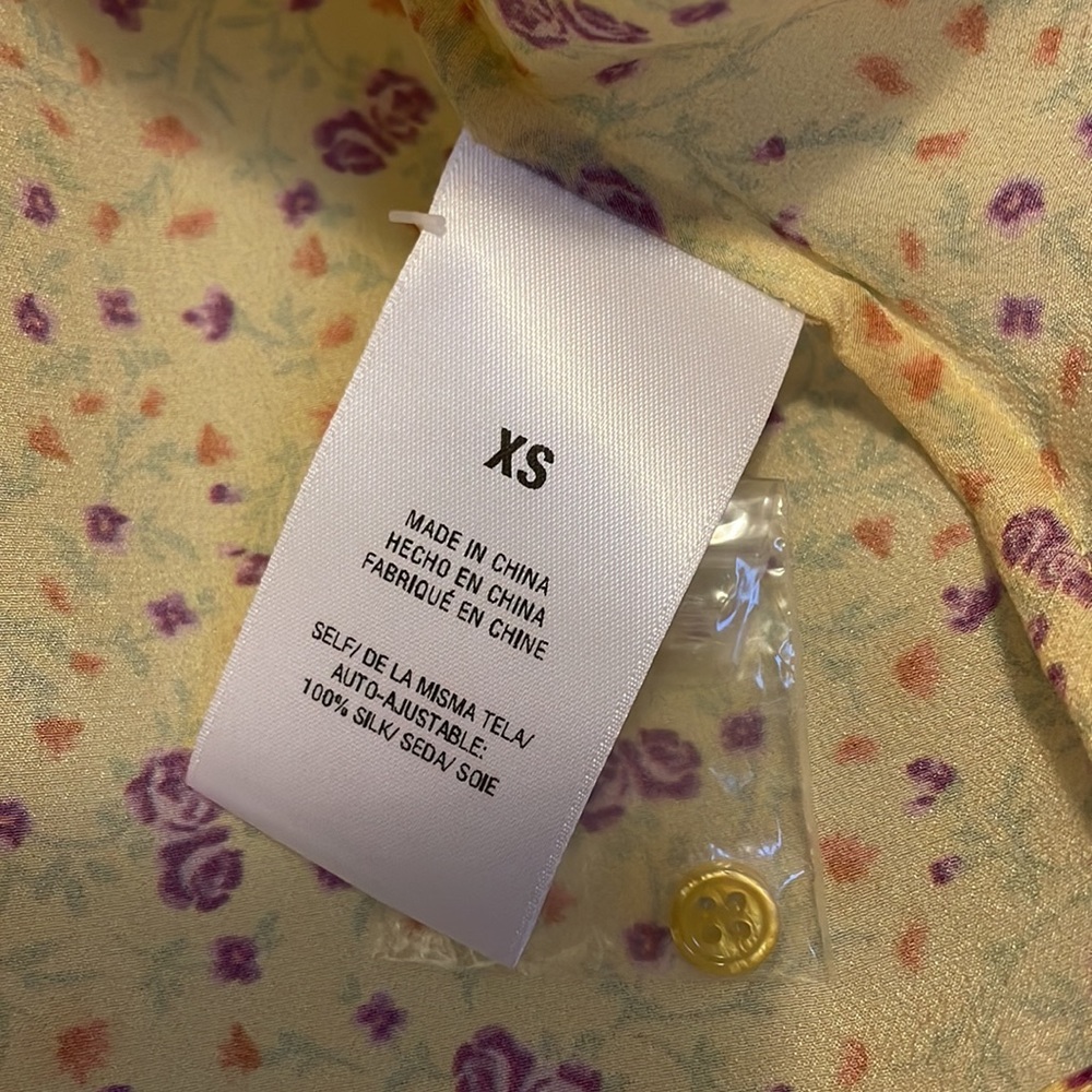 NWT Favorite Daughter The Gwen Top Tie Front Sleeveless Silk Blouse - Picture 16 of 16